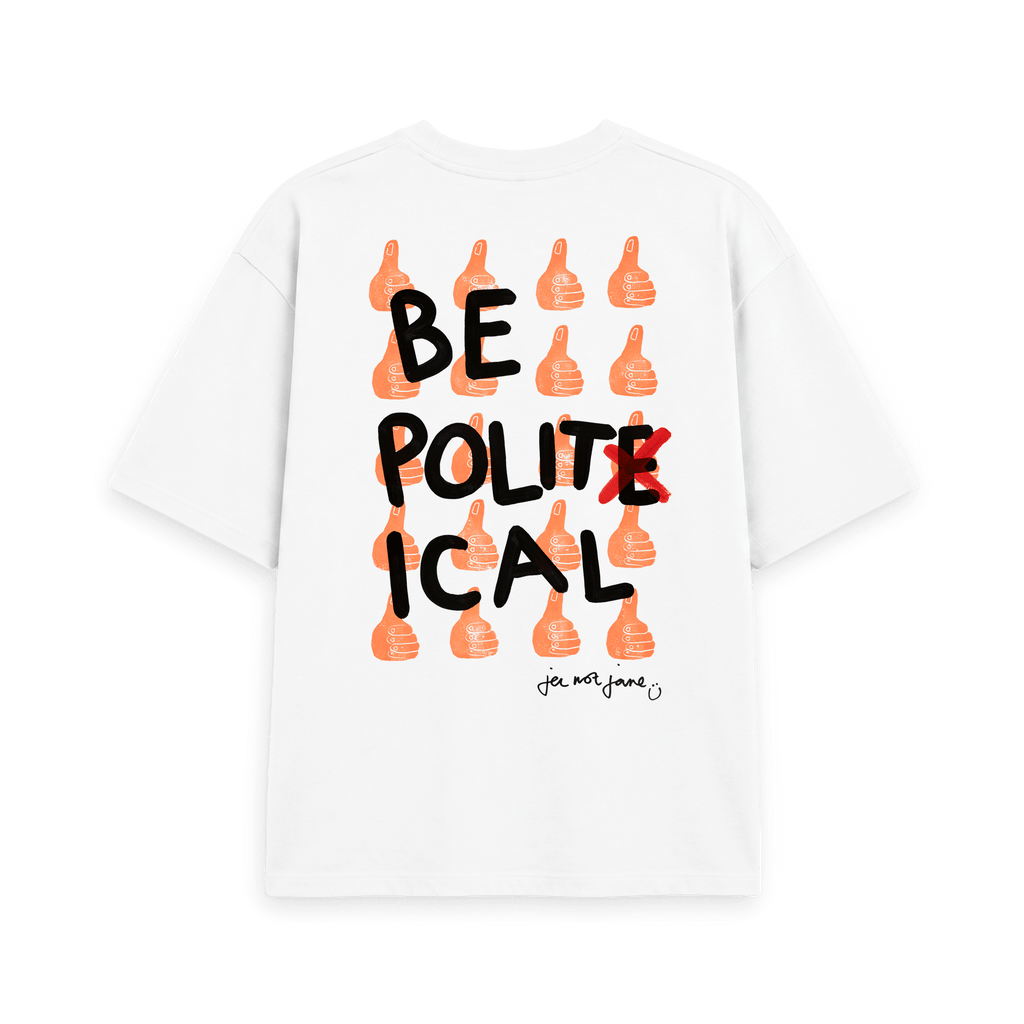 White Printed T-shirt Back