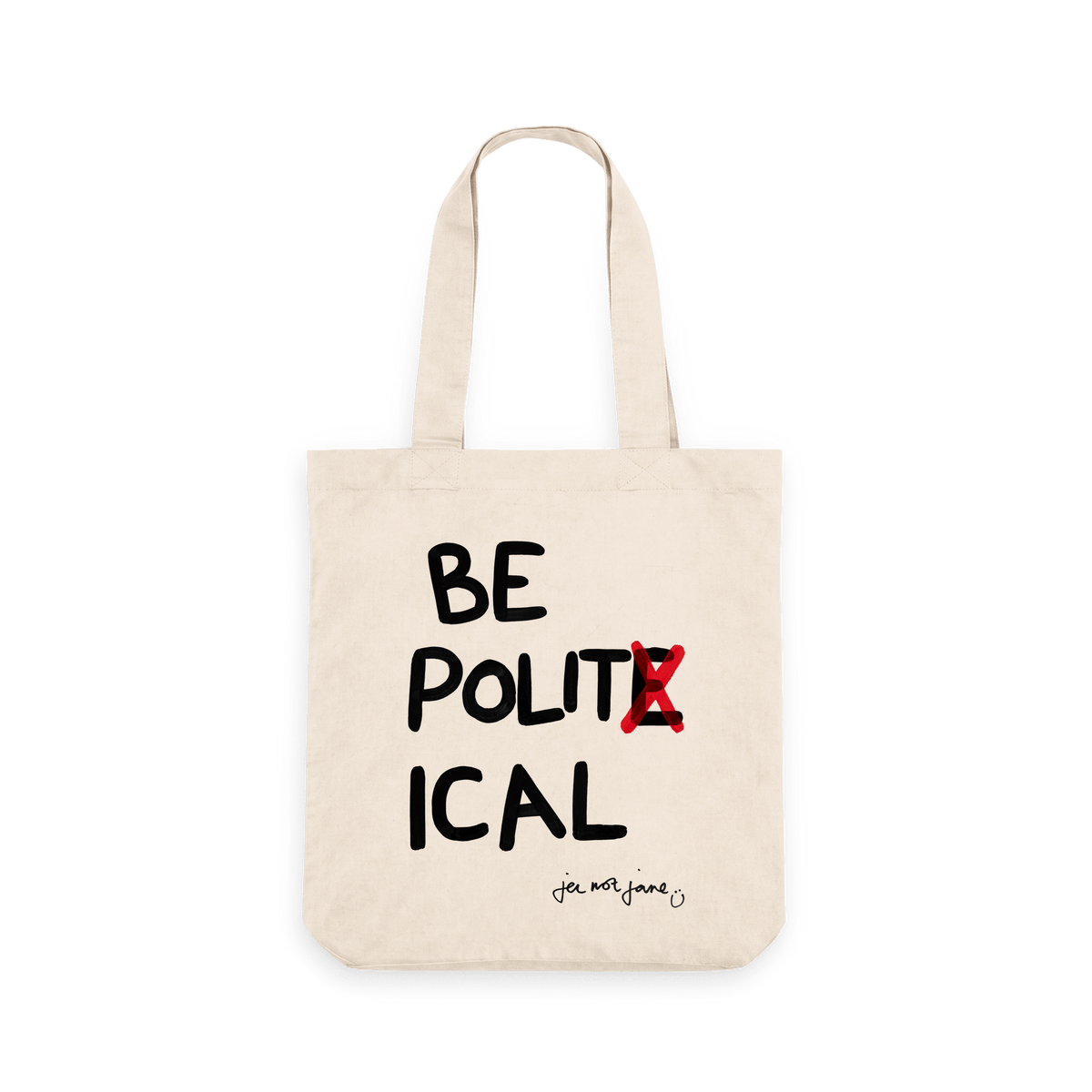 Natural Printed Bag Front