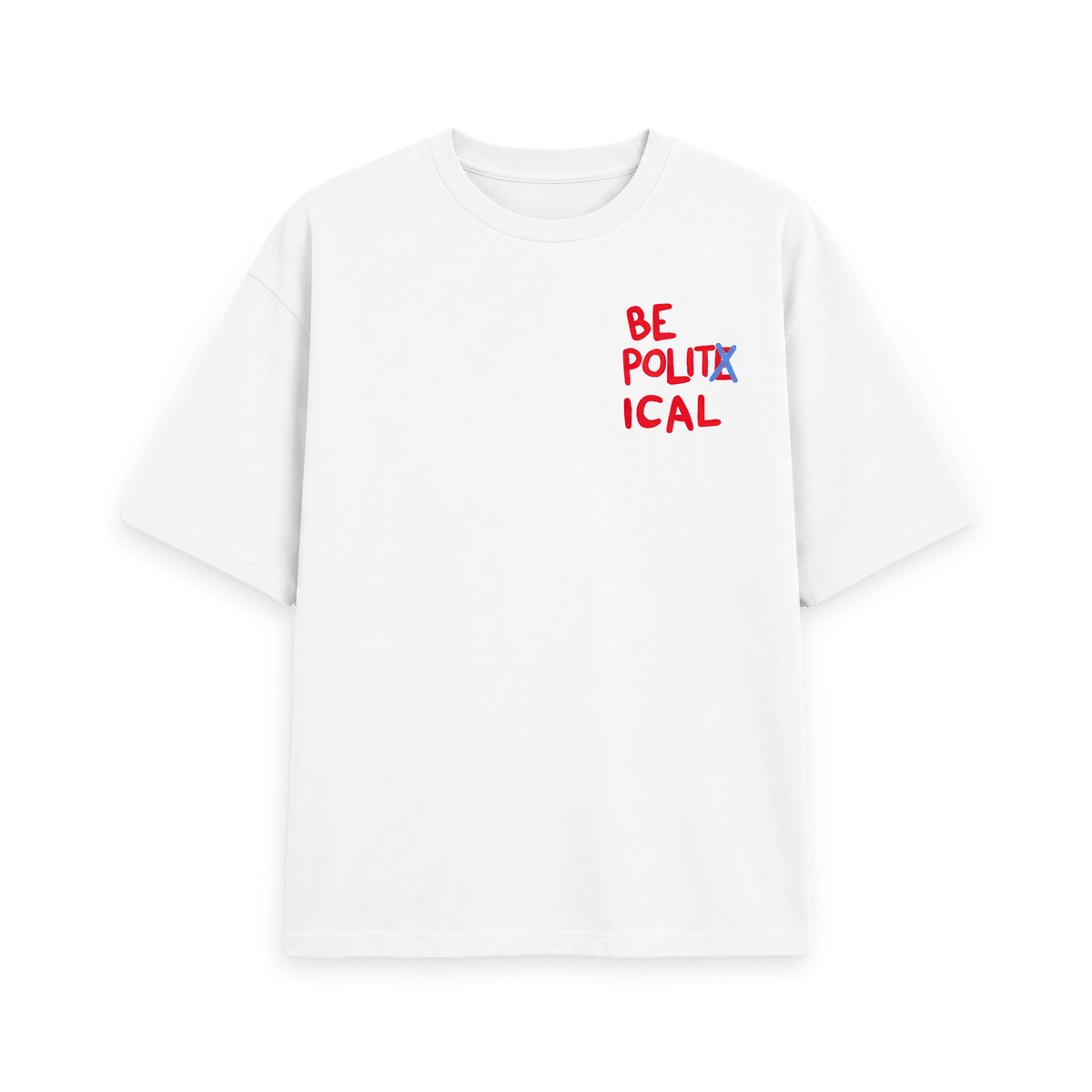 White Printed T-shirt Front